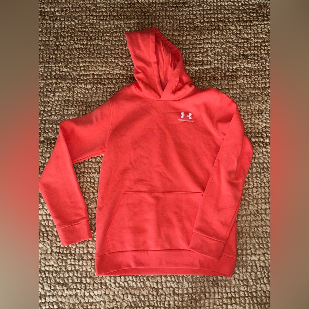 Under Armour orange hoodie youth xlarge